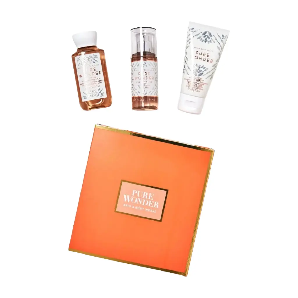 BATH & BODY WORKS - PURE WONDER MINI GIFT BOX SET 3PCS