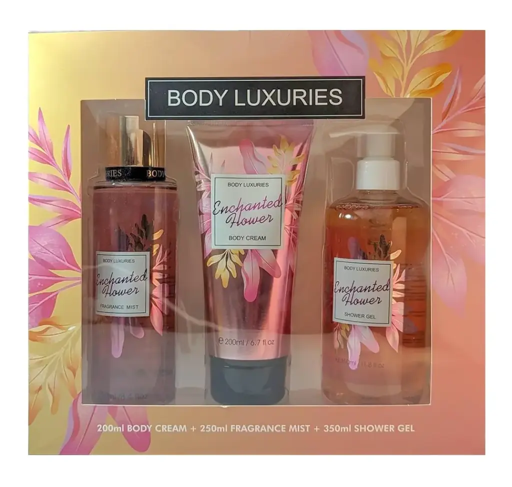 DEAR BODY - SET ENCHANTED FLOWER BODY CREAM 200ML + BODY MIST 250ML + SHOWER GEL 350ML