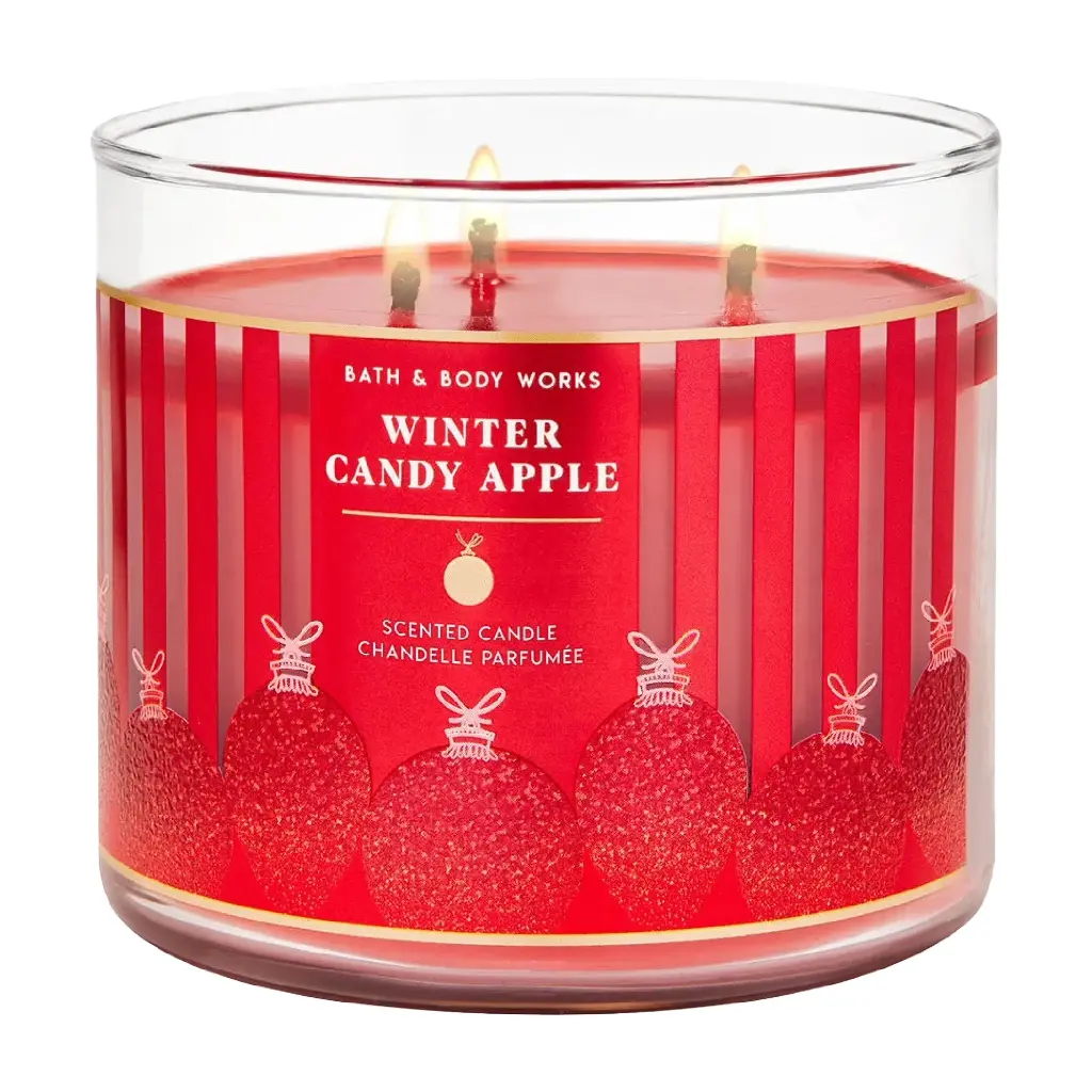 BATH & BODY WORKS - WINTER CANDY APPLE CANDLE 411G