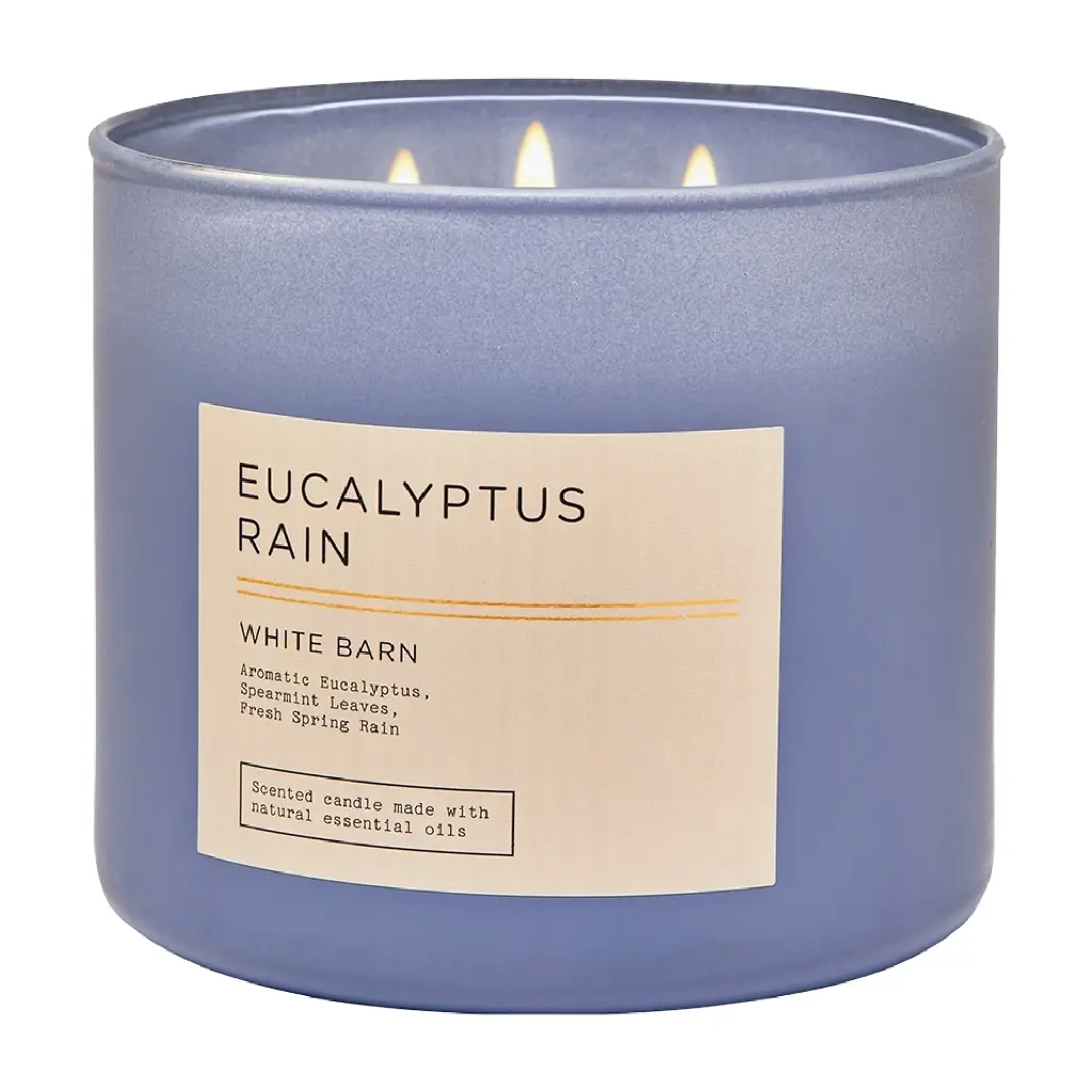 BATH & BODY WORKS - EUCALYPTUS RAIN CANDLE 411G