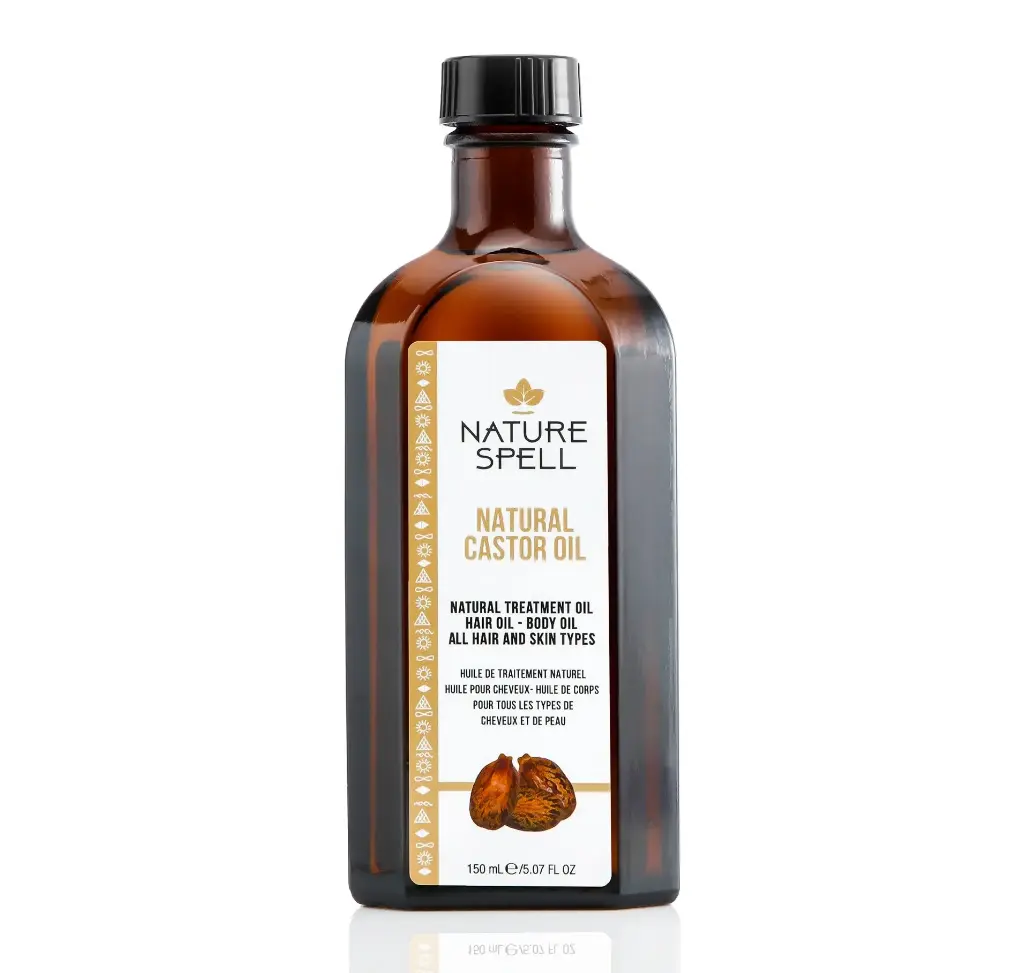ناتشر سبيل - زيت الخروع الطبيعي للعلاج والعناية بالشعر والجسم لجميع أنواع الشعر والبشرة 150 مل