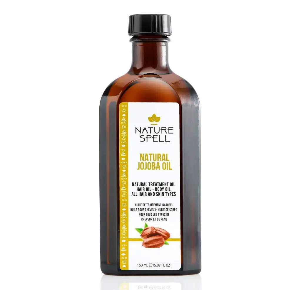 NATURE SPELL - NATURAL JOJOBA OIL NATURAL TREATMENT OIL HAIR OIL AND BODY OIL ALL HAIR AND SKIN TYPES 150ML