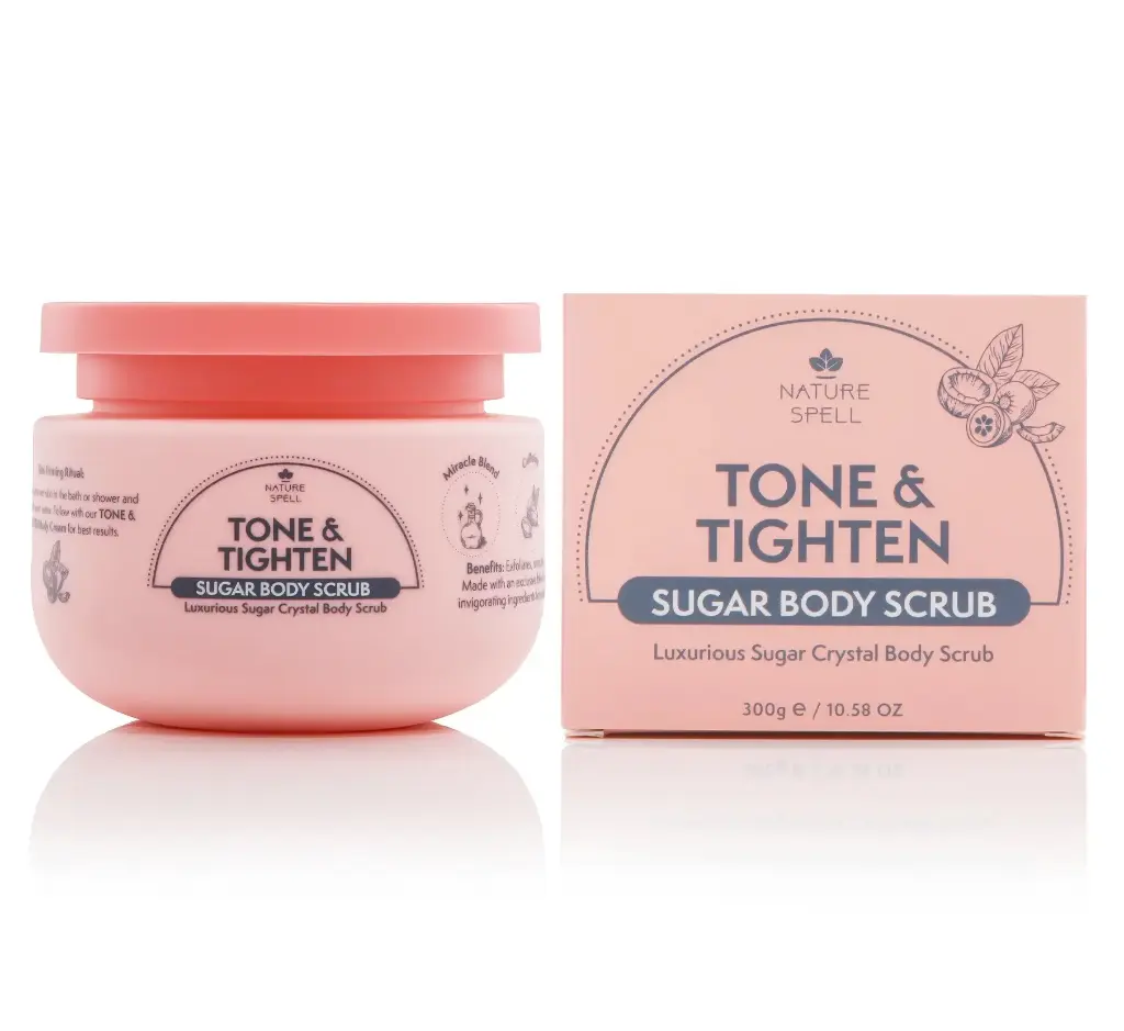 NATURE SPELL - TONE & TIGHTEN SUGAR BODY SCRUB 300G