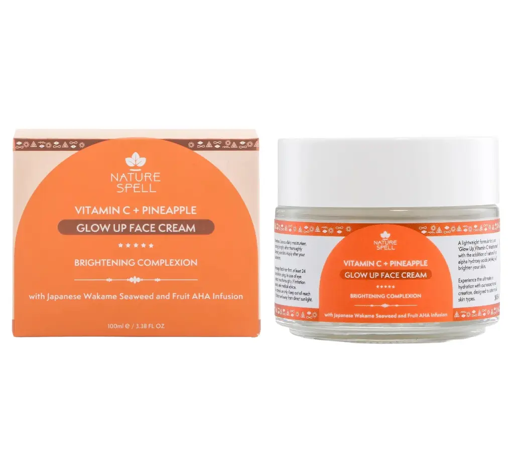 NATURE SPELL - VITAMIN C + PINEAPPLE GLOW UP FACE CREAM 100ML