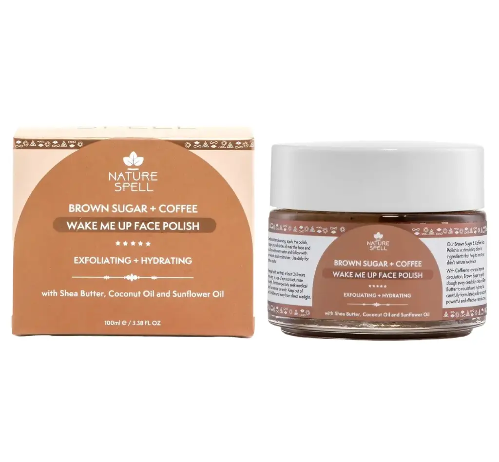 ناتشر سبيل - مقشر وملمع وجه بالسكر البني والقهوة لتنشيط البشرة 100 مل