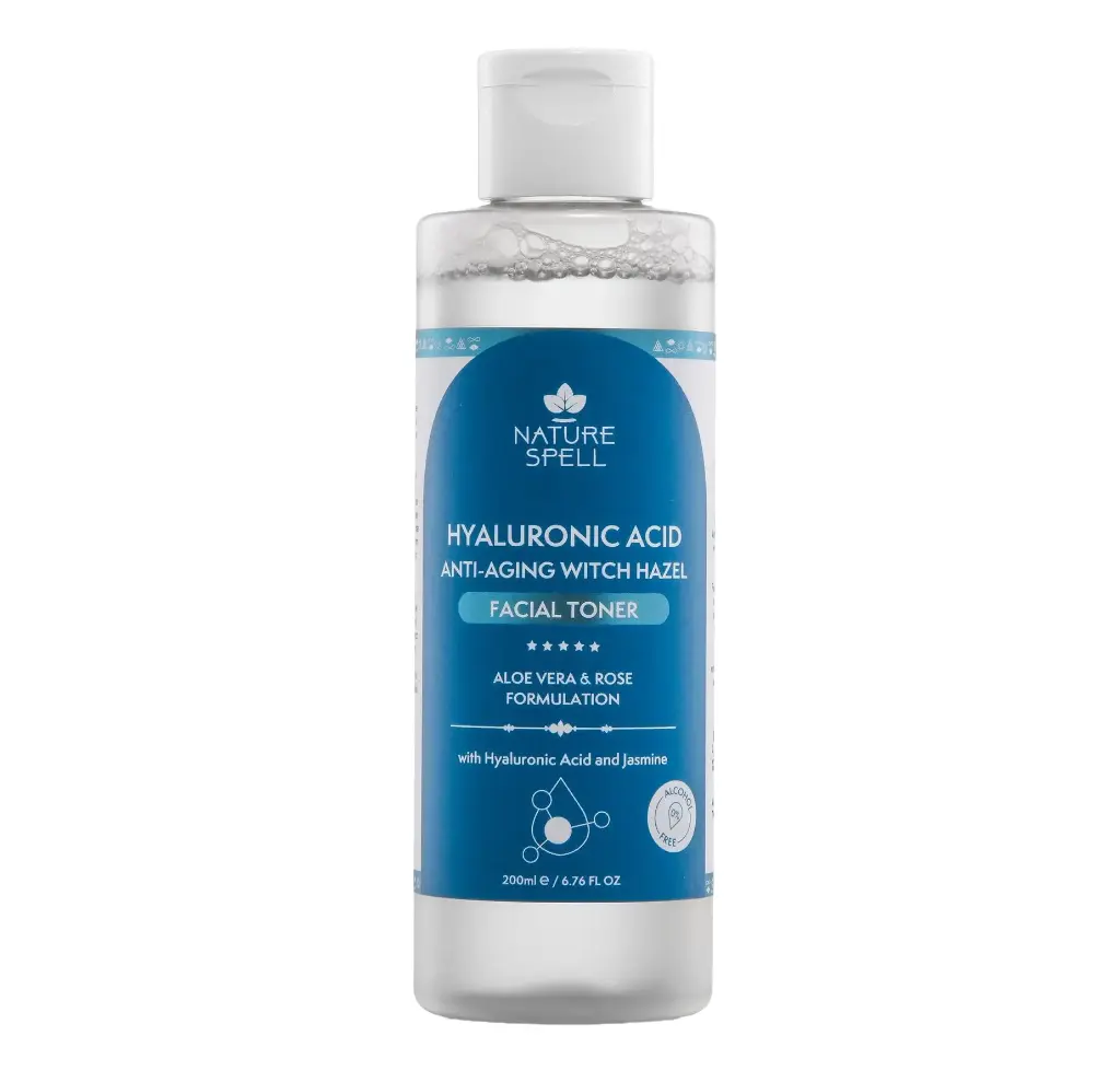 ناتشر سبيل - تونر وجه مضاد للشيخوخة بحمض الهيالورونيك ومستخلص البندق الساحرة 200 مل
