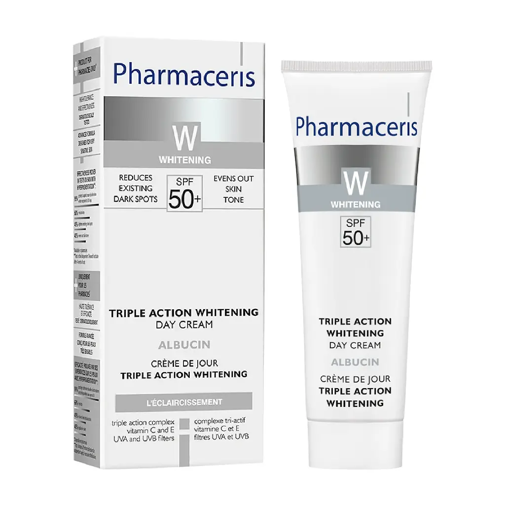 PHARMACERIS - ALBUCIN TRIPLE ACTION WHITENING DAY CREAM SPF50 30ML