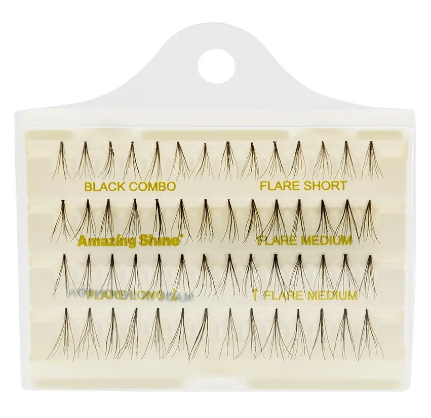 MIRAGE COSMETICS - 685 FALSE EYELASHES # #FLARE BLACK LONG + MEDIUM