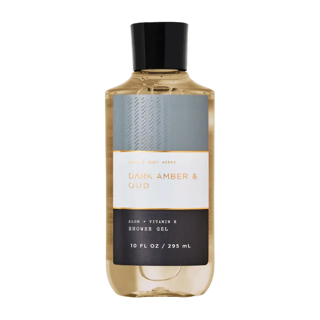 BATH & BODY WORKS - DARK AMBER & OUD SHOWER GEL 295ML