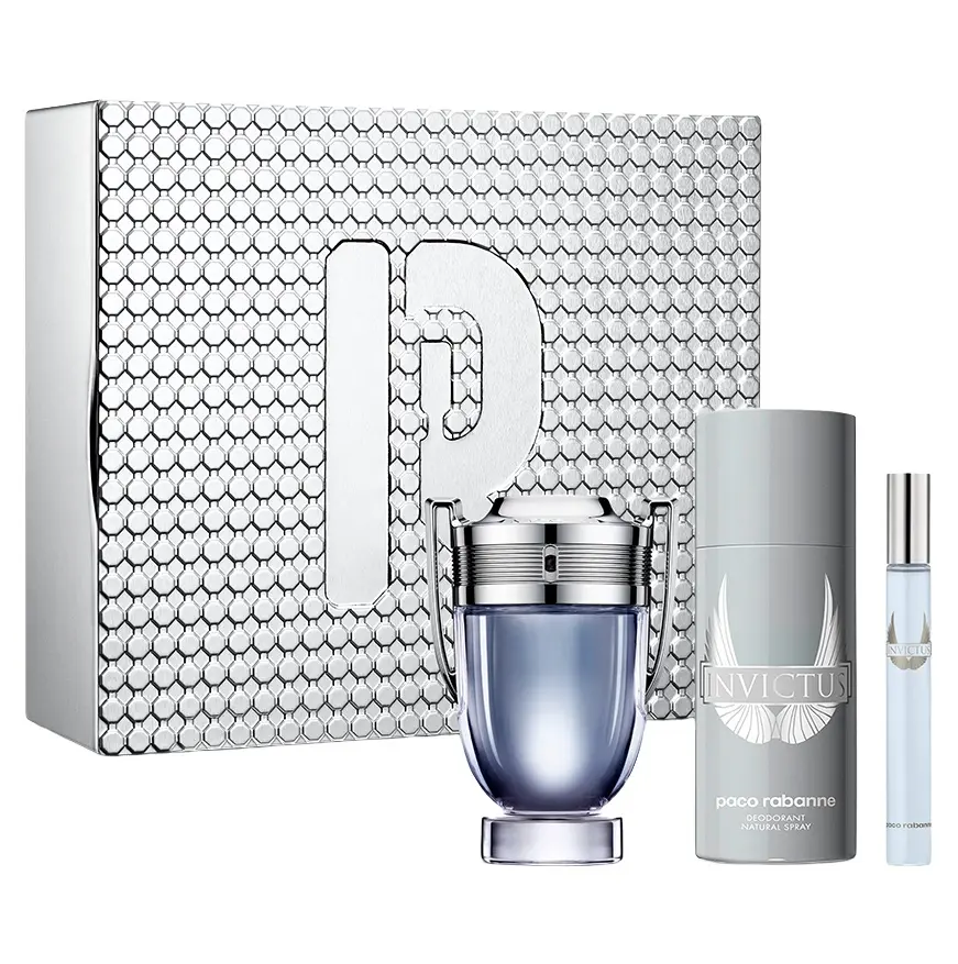 PACO RABANNE - GIFT SET INVICTUS EDT 100ML + 10ML + DEODORANT 150ML
