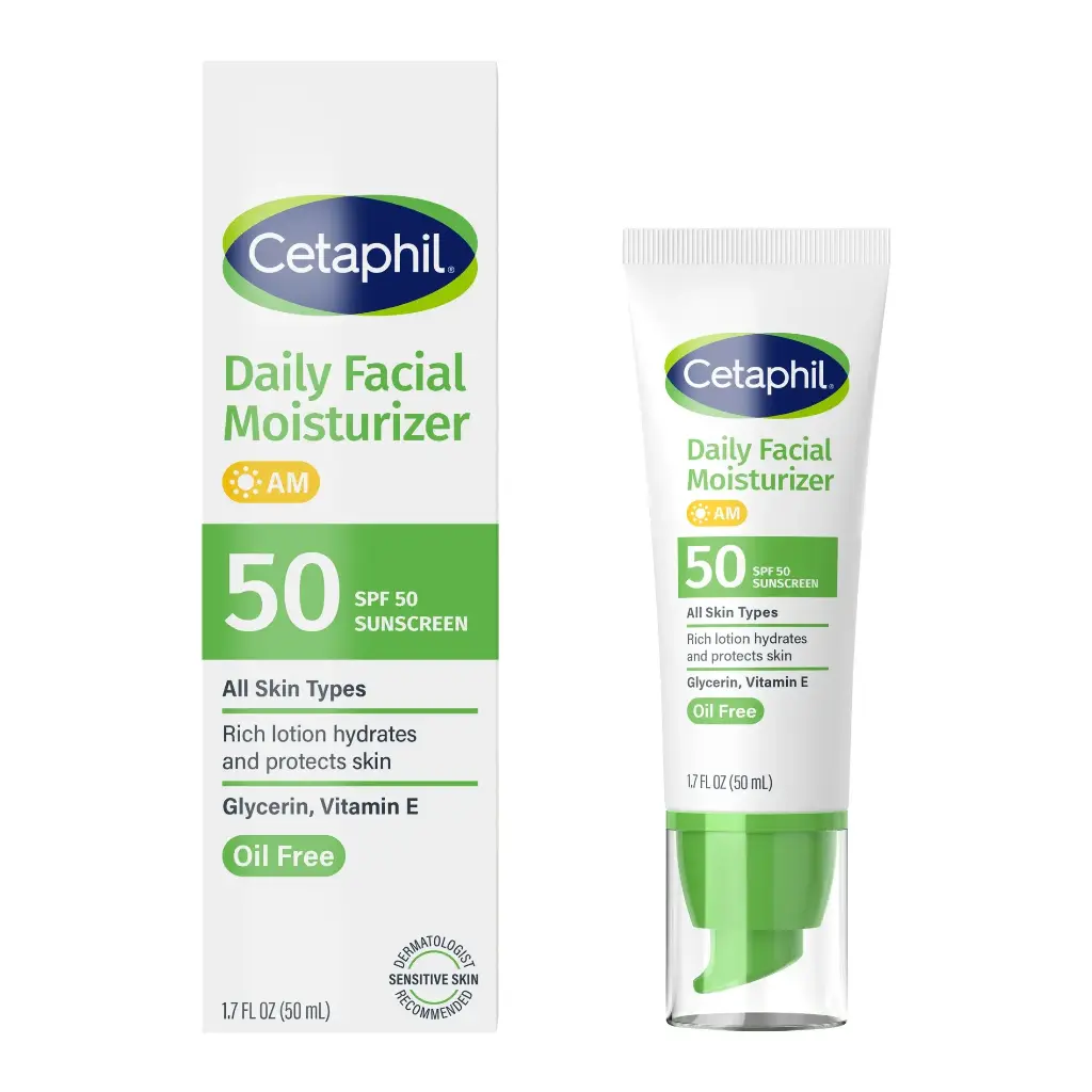 CETAPHIL - DAILY FACIAL MOISTURIZER WITH SPF50 FOR ALL SKIN TYPES 50ML