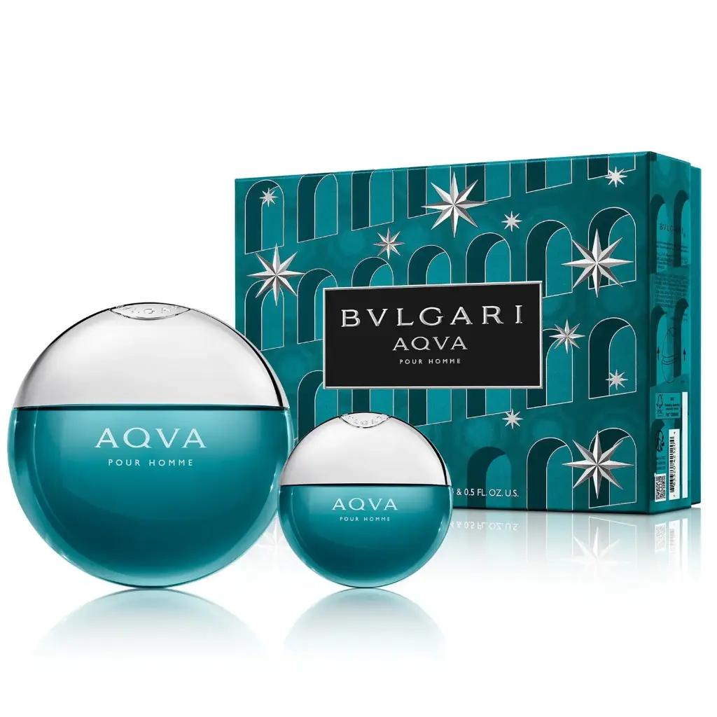 BVLGARI - GIFT SET AQVA POUR HOMME EDT 100ML + 15ML