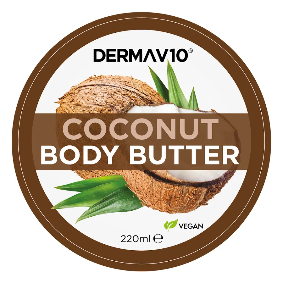 DERMAV10 - COCONUT BODY BUTTER 220ML