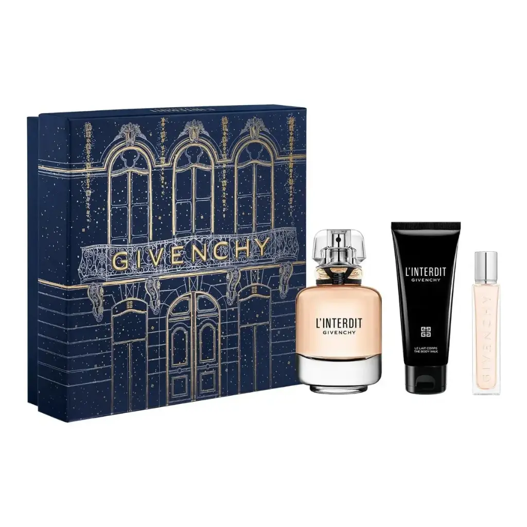 GIVENCHY - GIFT SET L'INTERDIT EDP 80ML + 12.5ML + THE BODY MILLK 75ML