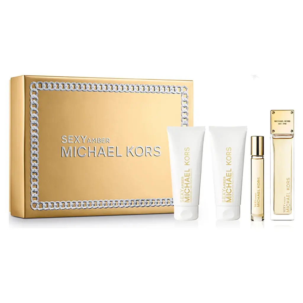 MICHAEL KORS - SEXY AMBER SET EDP 100ML + EDP 10ML + SHOWER GEL 100ML + LOTION 100ML