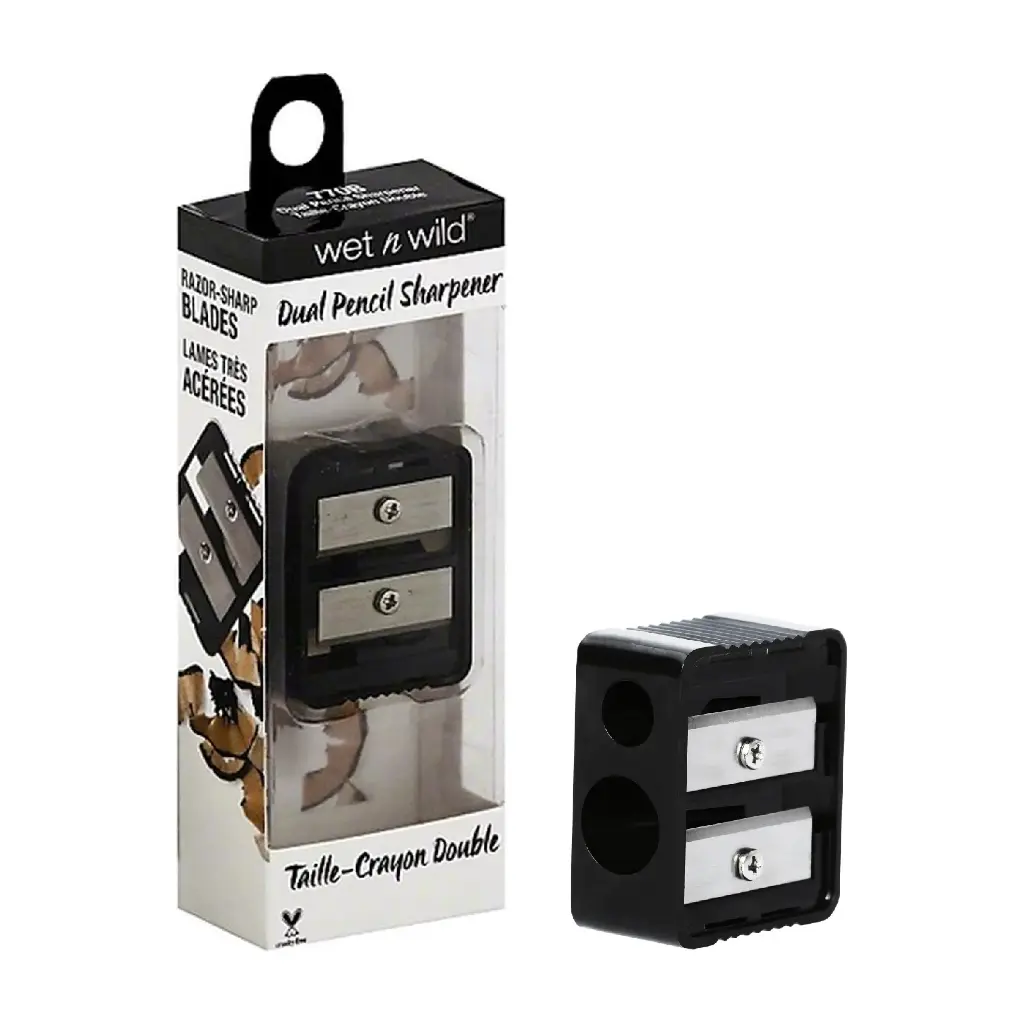 WET AND WILD - E770B DUAL PENCIL SHARPENER TAILLE CRAYON DOUBLE 