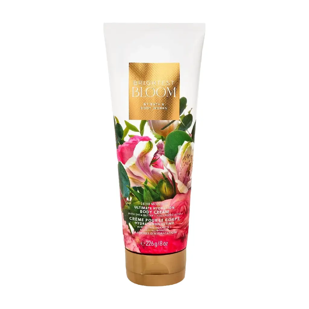BATH & BODY WORKS - BRIGHTEST BLOOM 24H MOISTURE ULTIMATE HYDRATION BODY CEARM 226G