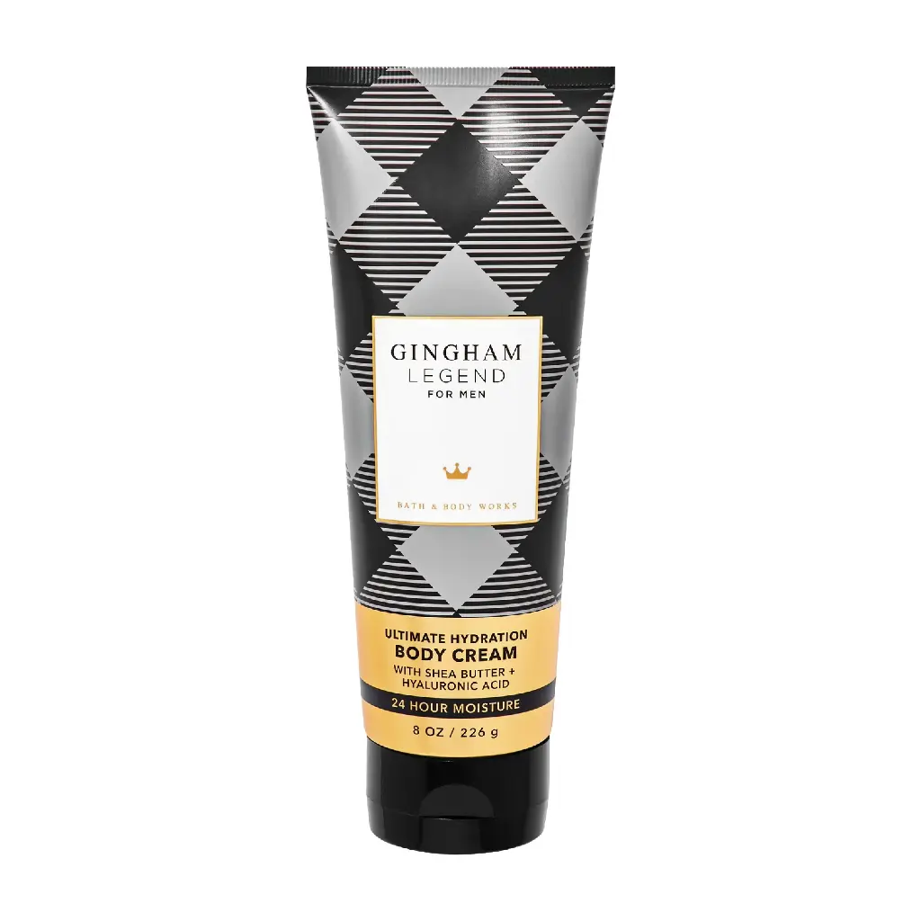 BATH & BODY WORKS - GINGHAM LEGEND 24H MOISTURE ULTIMATE HYDRATION BODY CEARM 226G