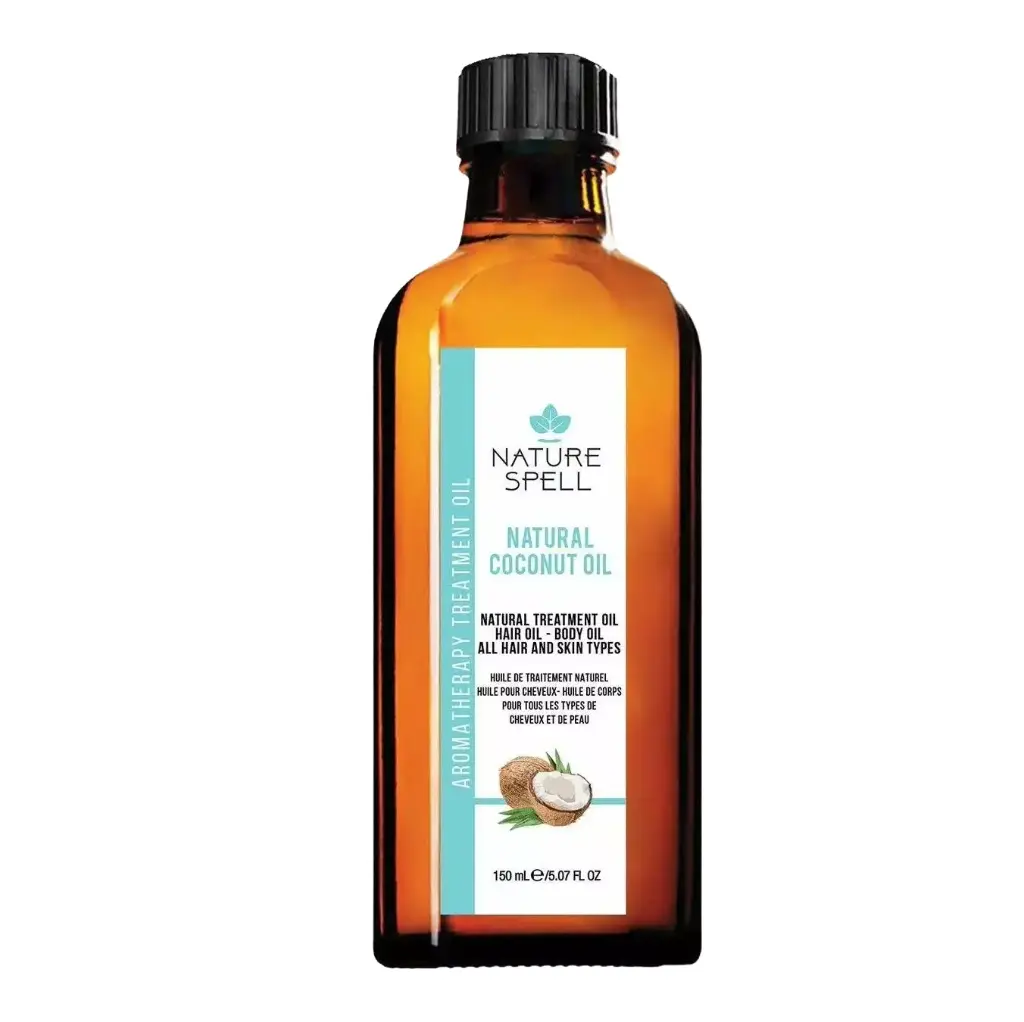 NATURE SPELL - NATURAL COCONUT OIL NATURAL TREATMENT OIL HAIR OIL AND BODY OIL ALL HAIR AND SKIN TYPES 150ML