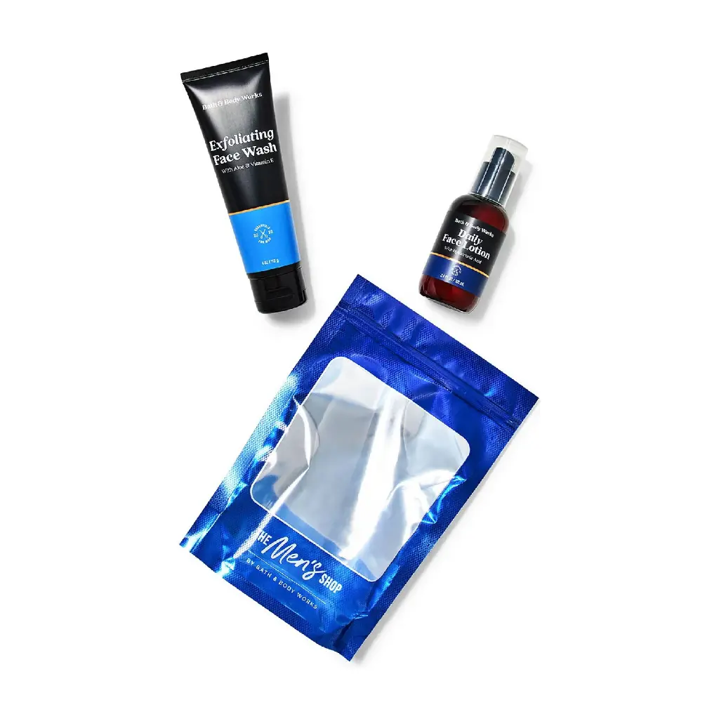 باث آند بودي وركس - لوشن وجه بعطر لافندر وسيدج الفاخر 100 مل + غسول مقشر للوجه 133 جرام