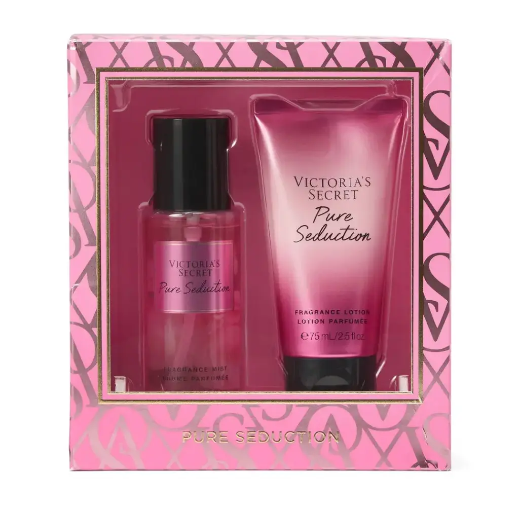 فيكتوريا سيكرت - طقم ميني بيور ساديكشن بخاخ ميست 75 مل + لوشن 75 مل  