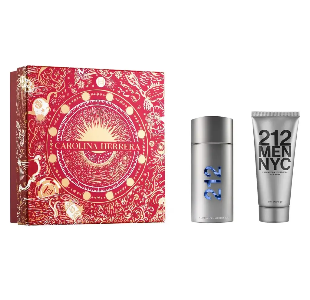 CAROLINA HERRERA - GIFT SET 212 MEN NYC EDT 100ML + AFTER SHAVE GEL 100ML