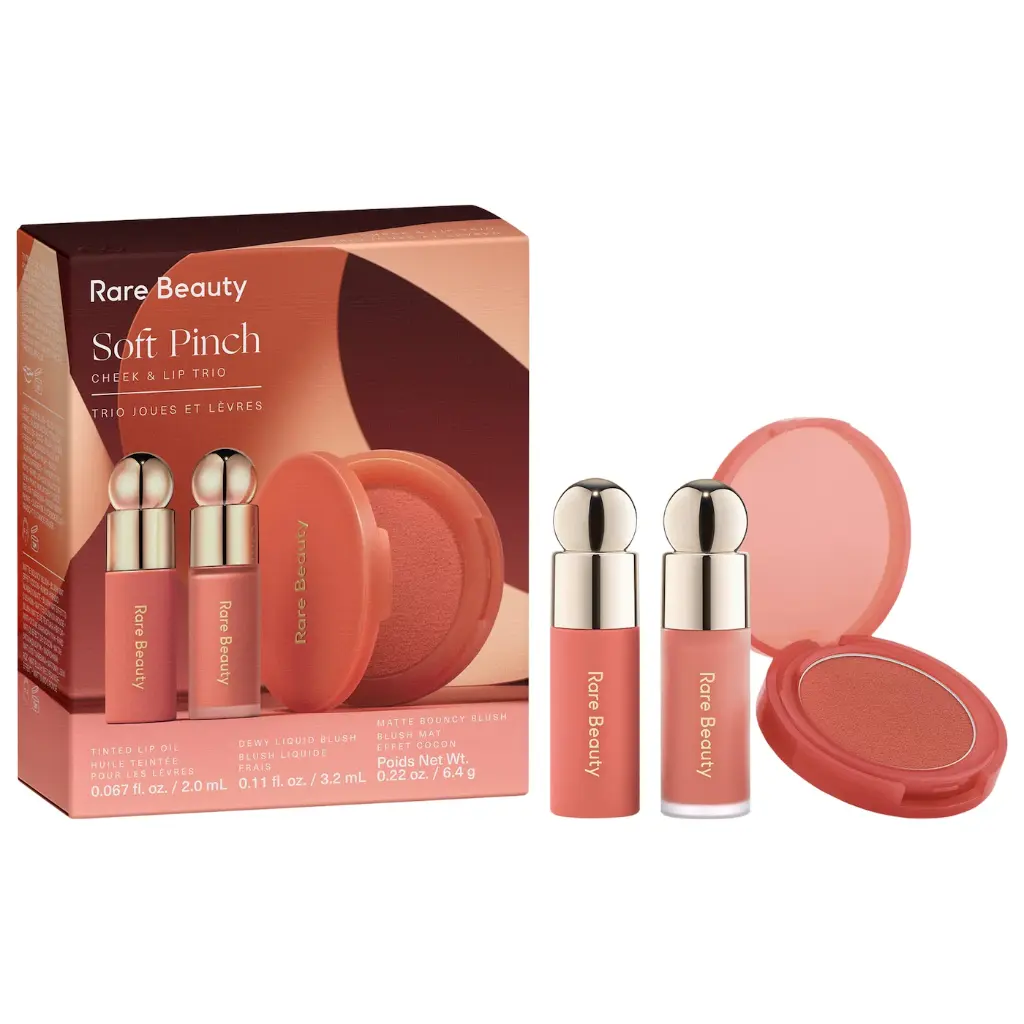 RARE BEAUTY - SOFT PINCH CHEEK & LIP TRIO MAKEUP GIFT SET