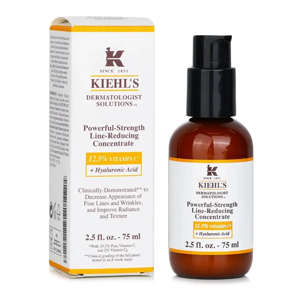 KIEHL'S - DERMATOLOGIST SOLUTIONS POWERFUL-STRENGTH LINE-REDUCING CONCENTRATE 12.5% VITAMIN C + HYALURONIC ACID 75ML