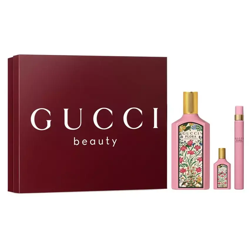 GUCCI - GIFT SET FLORA GORGEOUS GARDENIA EDP 100ML + 5ML + 10ML
