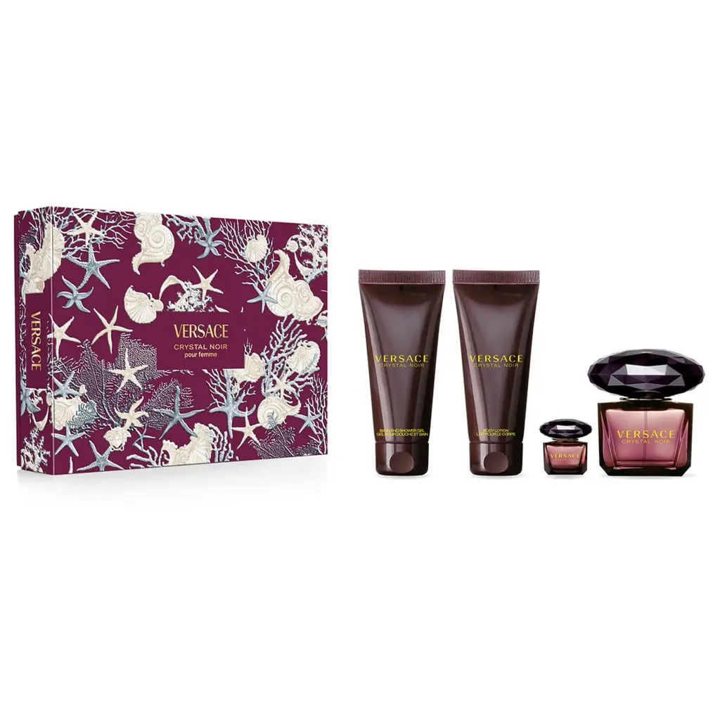 فيرزانشي - طقم كريستال نوار او دي بي 90 مل + 5 مل + شامبو استحمام 100 مل + لوشن 100 مل