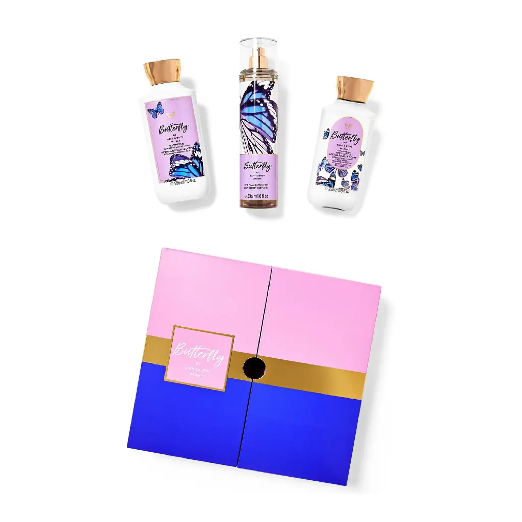 BATH & BODY WORKS - GIFT SET BUTTERFLY 3PCS