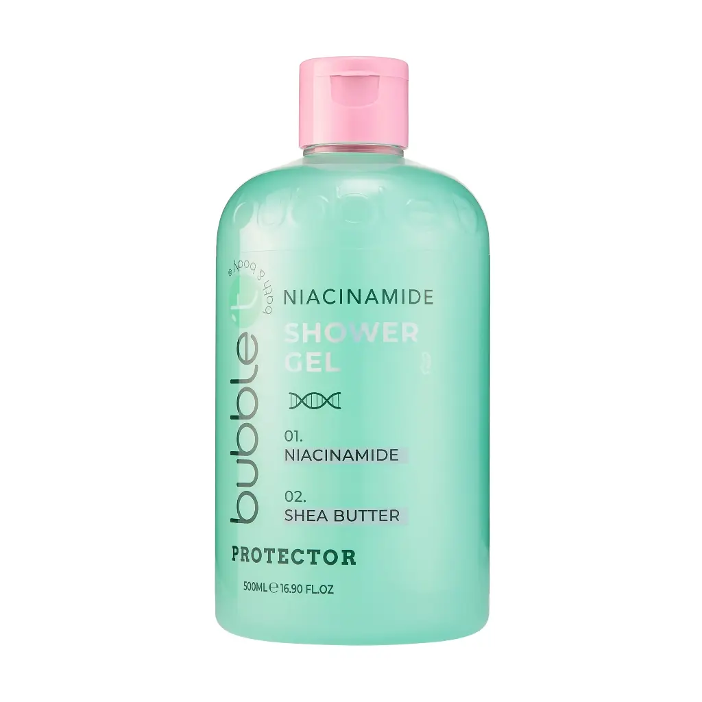 BUBBLE T - NIACINAMIDE PROTECTOR SHOWER GEL & SHEA BUTTER 500ML
