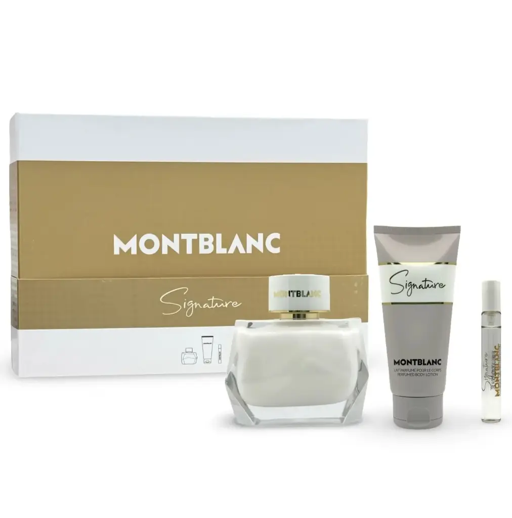 MONT BLANC - GIFT SET SIGNATURE FOR WOMEN EDP 90ML + 7.5ML + LOTION 100ML