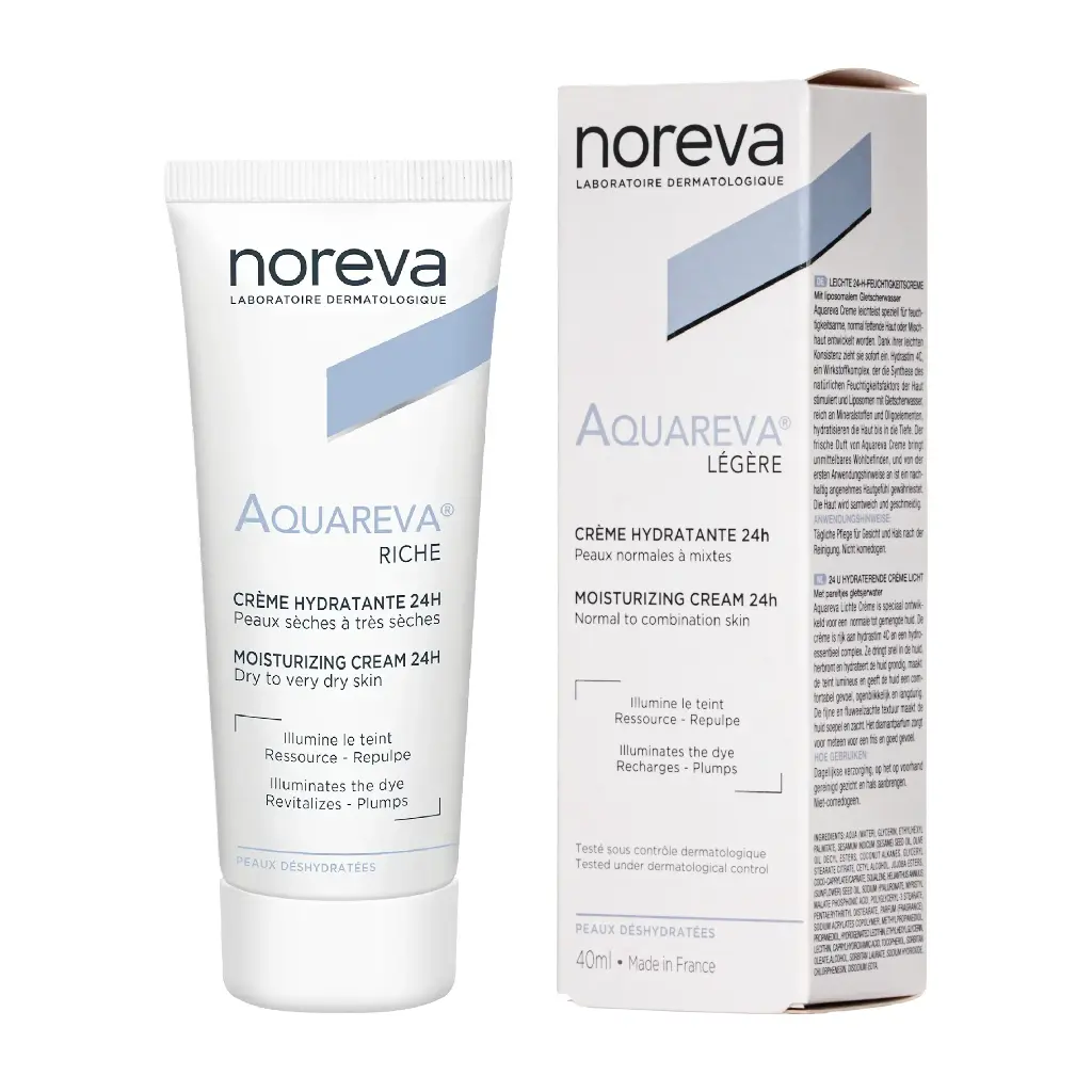 NOREVA - AQUAREVA MOISTURIZING CREAM 24H NORMAL TO COMBINATION SKIN 40ML
