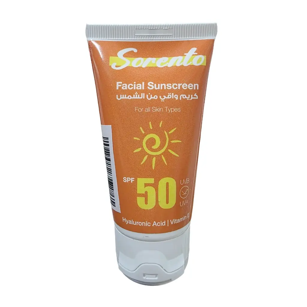 سورينتو - واقي شمس للوجه بعامل حماية من الشمس درجة 50 حجم 50 مل
