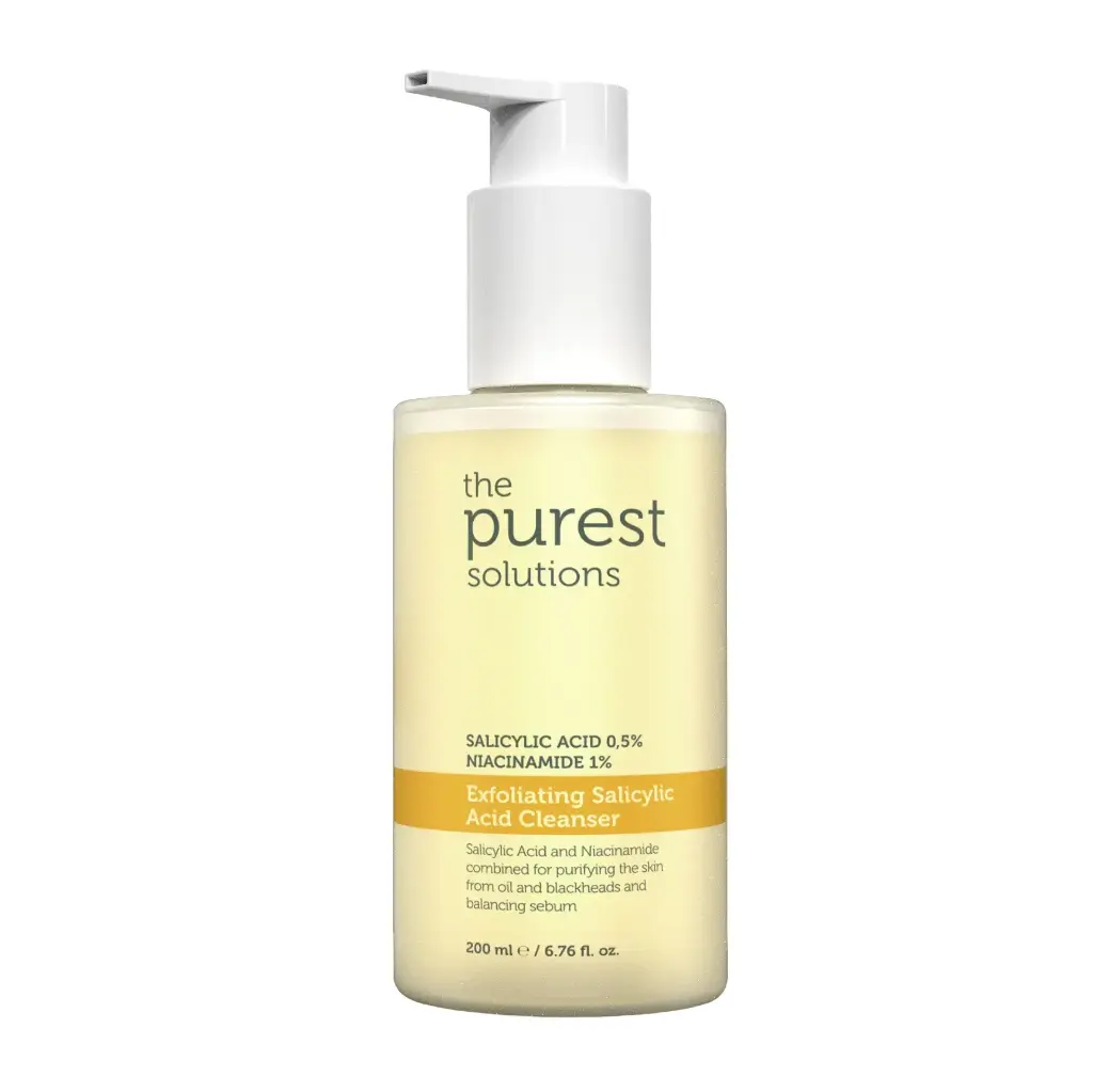 THE PUREST SOLUTIONS - EXFOLIATING SALICYLIC ACID CLEANSER 0,5% SALICYLIC ACID, 1%NIACINAMIDE 200ML