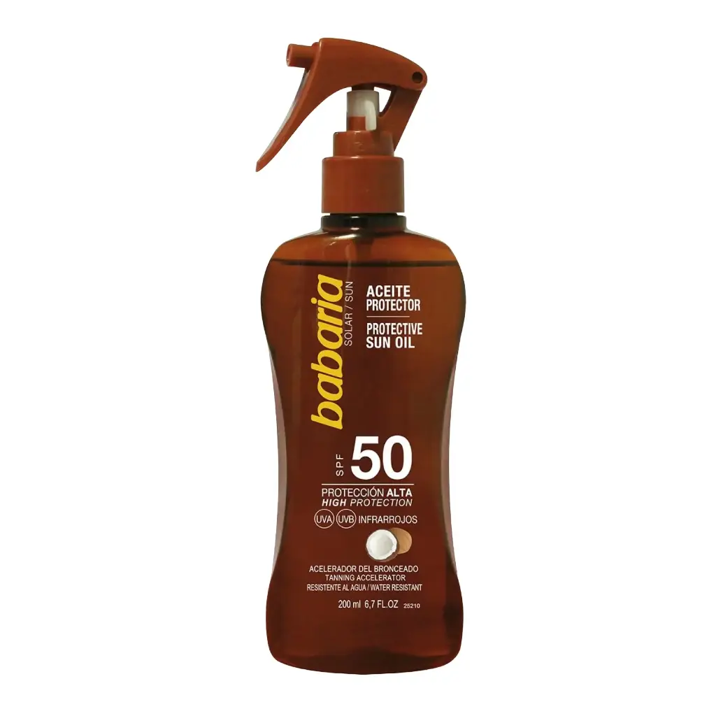 BABARIA - SOLAR SUN PROTECTIVE SUN COCONUT TAnNING OIL SFP50 200ML