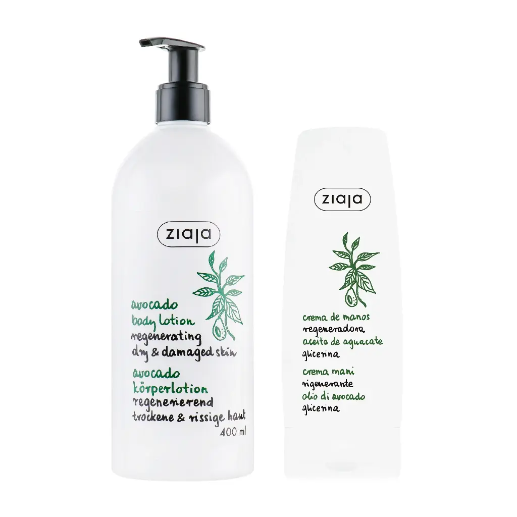 ZIAJA - AVOCADO BODY LOTION 400ML + AVOCADO HAND CREAM 80ML