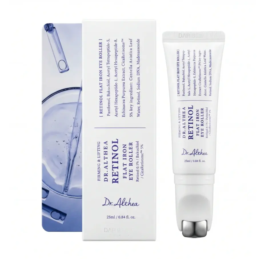DR.ALTHEA - RETINOL FLAT IRON EYE ROLLER FIRMING & LIFTING EYE SERUM 25ML