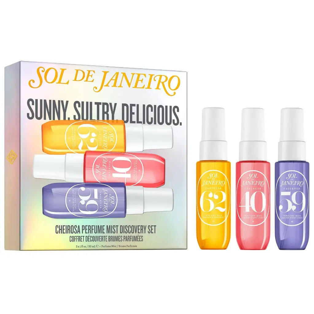 SOL DE JANEIRO - SUNNY. SULTRY. DELICIOUS. CHEIROSA PERFUME MIST DISCOVERY SET 3PCS