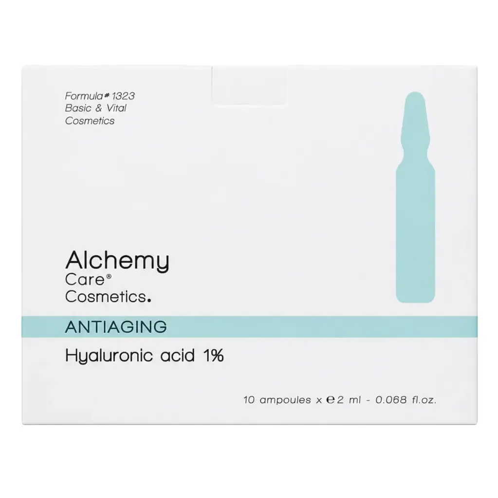 ALCHEMY CARE - ANTIAGING HYALURONIC ACID 1%  10 AMPOULES * 2ML 