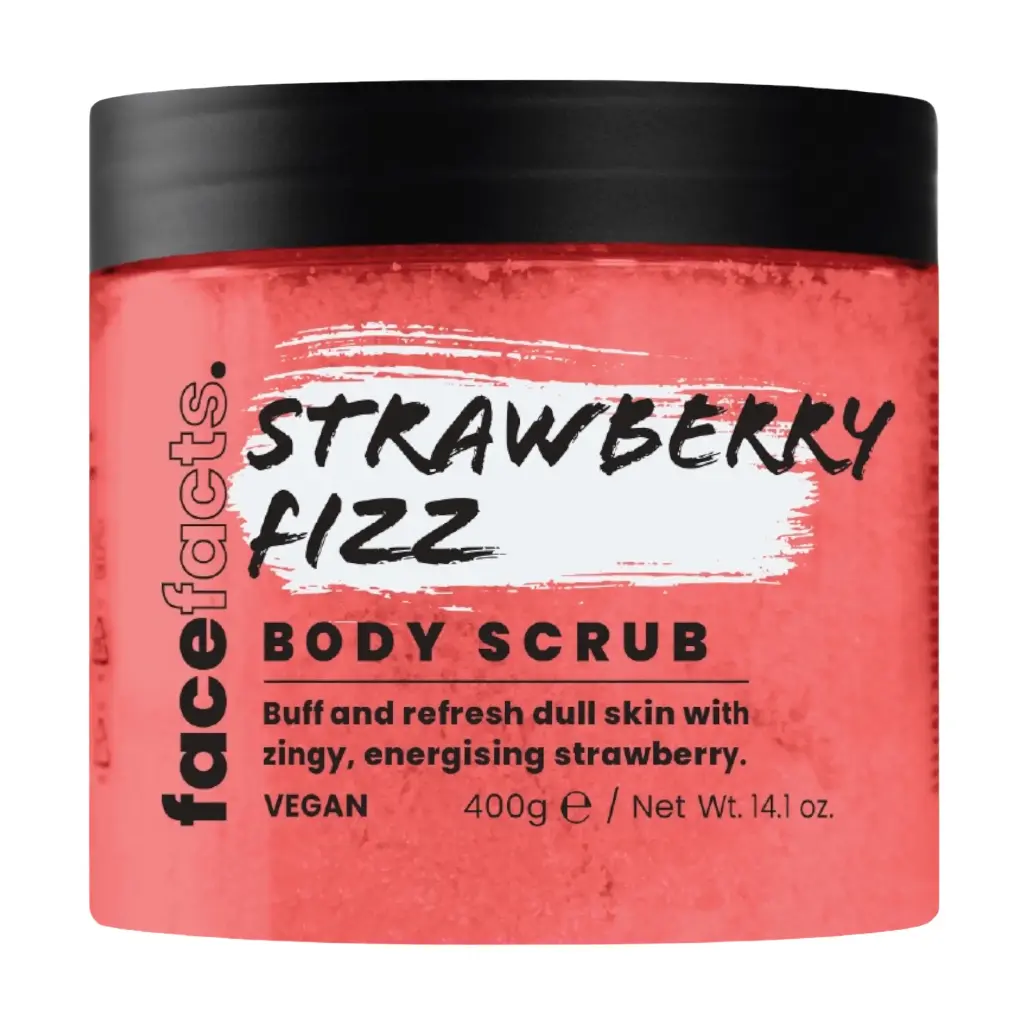 FACE FACTS - STRAWBERRY FIZZ SUGAR BODY SCRUB 400G