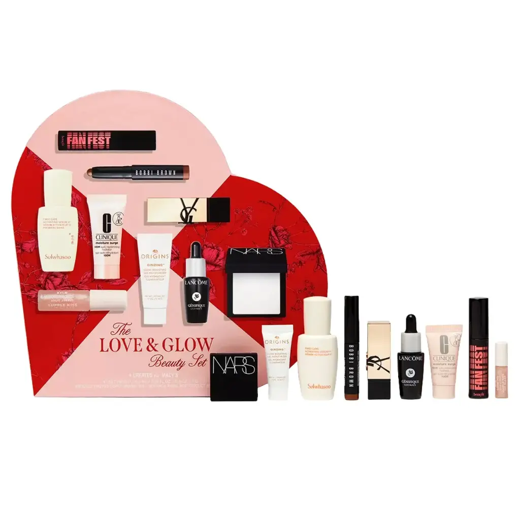 MACYS - GIFT SET LOVE AND GLOW BEAUTY 9PCS