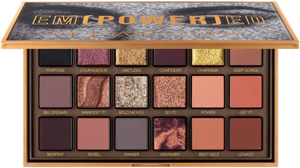 HUDA BEAUTY - EMPOWERED EYESHADOW PALETTE 18 COLORS