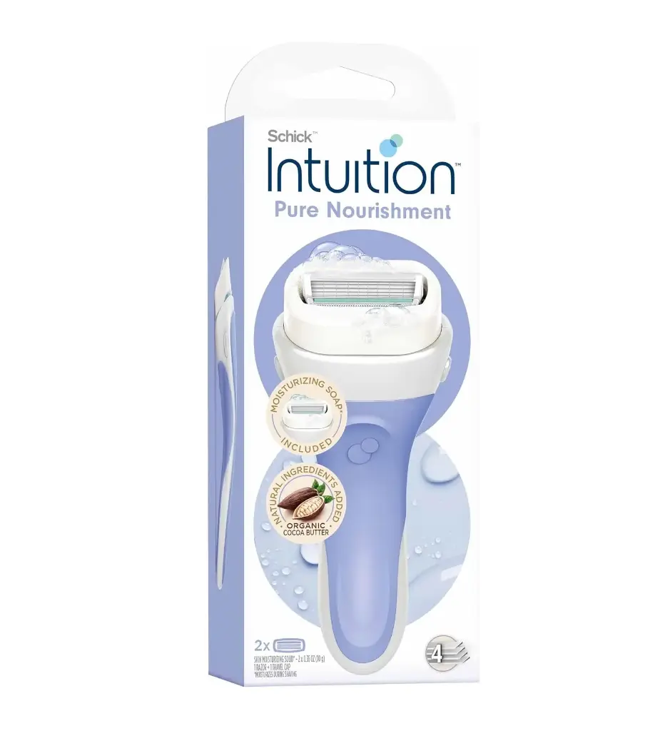 SCHICK INTUITION - PURE NOURISHMENT + 2BLADES
