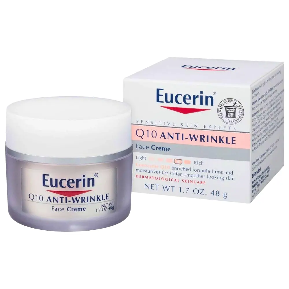 EUCERIN - SENSITIVE SKIN Q10 ANTI-WRINKLE FACIAL CREAM 48G