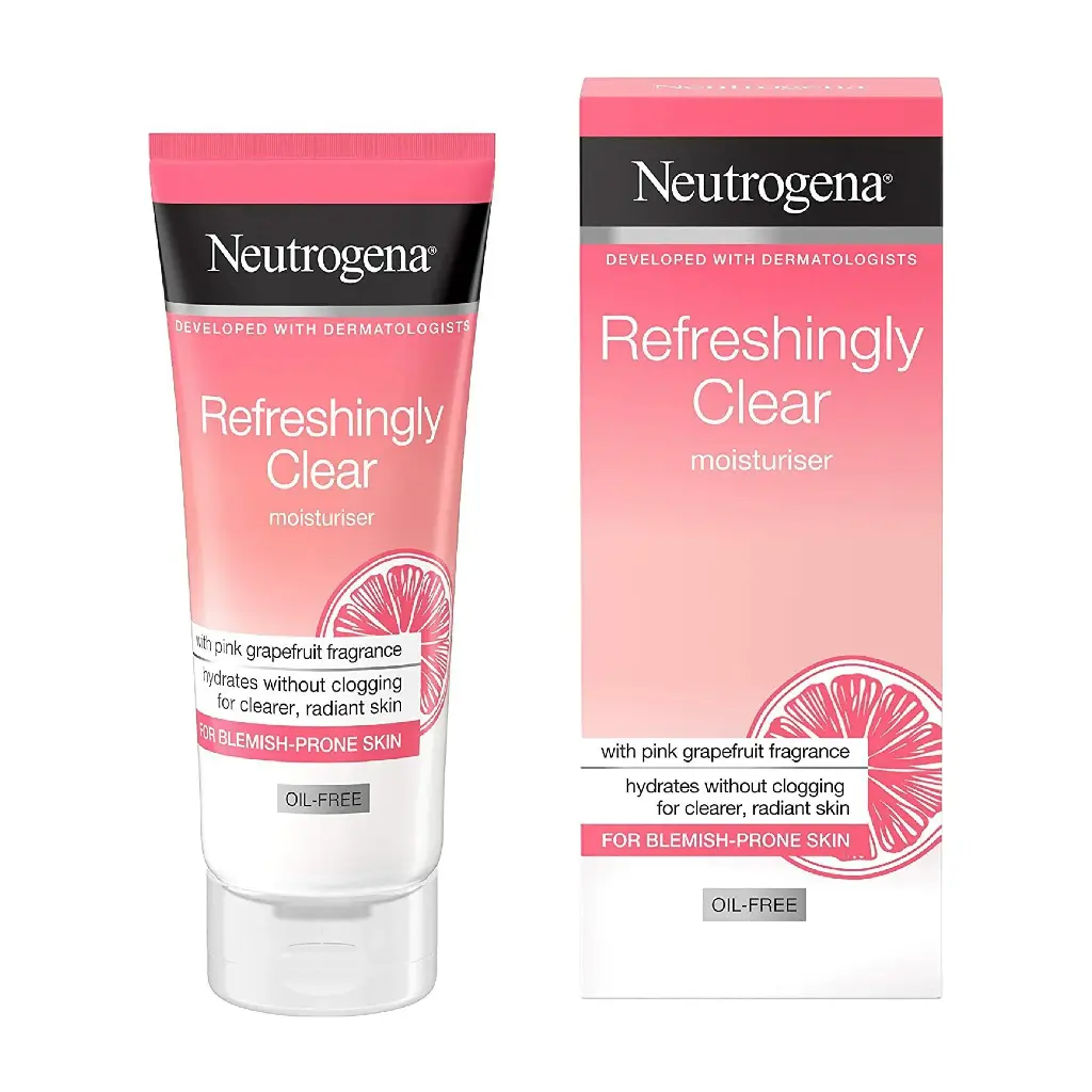 NEUTROGENA - REFRESHING CLEAR OIL-FREE MOISTURISER WITH PINK GRAPEFRUIT 50ML