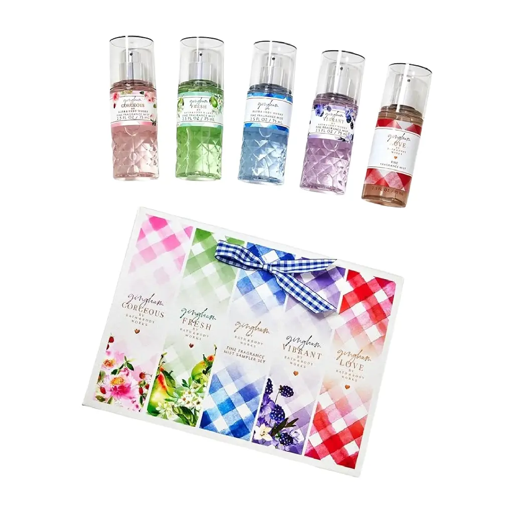 BATH & BODY WORKS - GIFT SET GINGHAM OLFACTORY BAG 5PCS