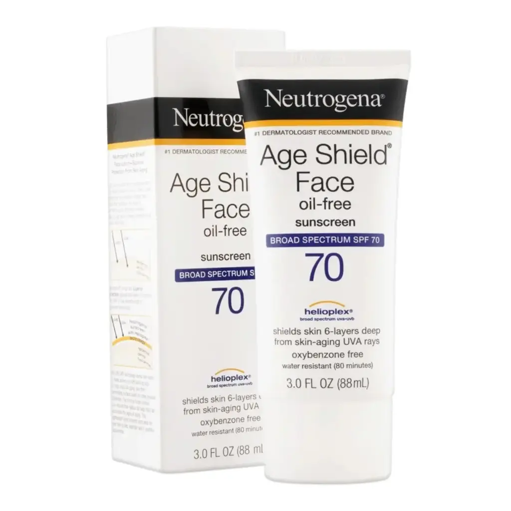 NEUTROGENA - AGE SHIELD FACE OIL-FREE SUNSCREEN LOTION WITH BROAD SPECTRUM SPF 70 88ML