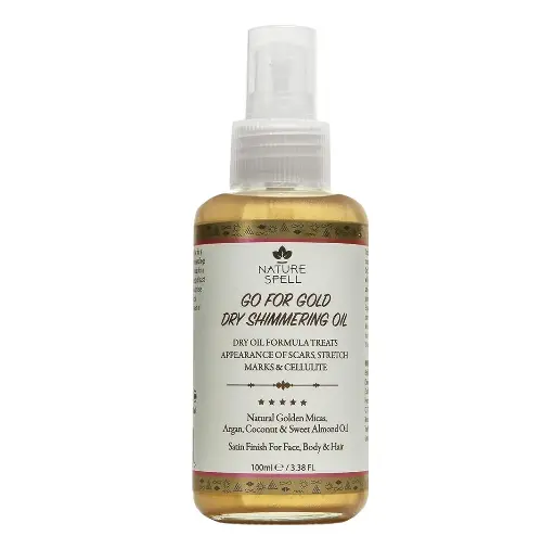 NATURE SPELL - GO FOR GOLD DRY SHIMMERING OIL 100ML
